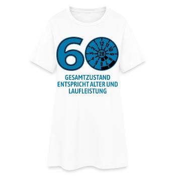 HU Mai 2026 - 60 Jahre - Geburtstag Geschenk - Frauen T-Shirt-Kleid - Weiß - Vorne