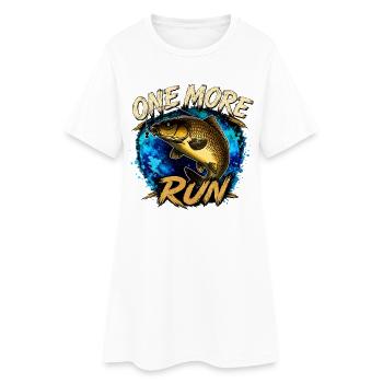 One More Run Carp Fishing Design - Women’s T-Shirt Dress - white - Front