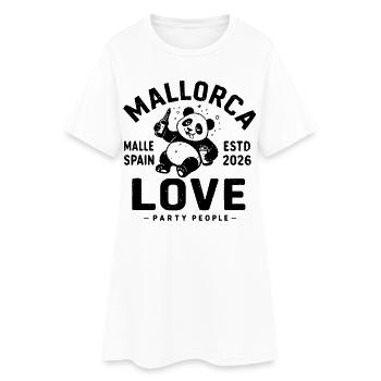 Malle 2026 Fête Peuples Malle Love - Robe T-shirt Femme - blanc - Devant