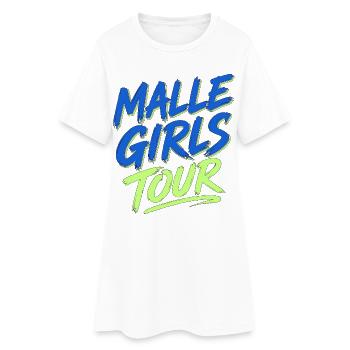 Fête de fin d’année du circuit des filles à Majorque - Robe T-shirt Femme - blanc - Devant