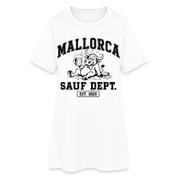 Malle 2026 Sauf Dept. est. 2026 Mallorca - Frauen T-Shirt-Kleid - Weiß - Vorne
