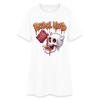 Crâne de Pétrolin - Robe T-shirt Femme - blanc - Devant