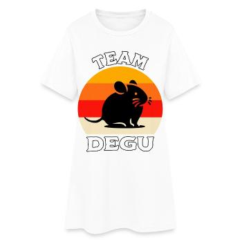 Team Degu - Women’s T-Shirt Dress - white - Front