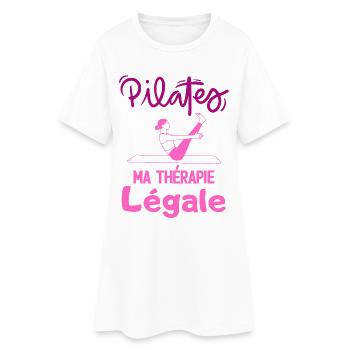 Pilates Ma Thérapie Légale - Robe T-shirt Femme - blanc - Devant