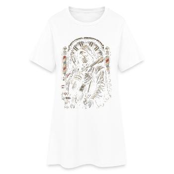 Barber Barbier - Robe T-shirt Femme - blanc - Devant