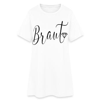 Mariée de Diamants de Mariage - Robe T-shirt Femme - blanc - Devant
