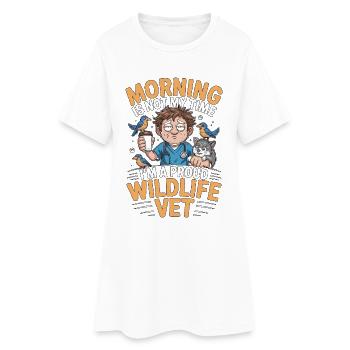 Le matin vétérinaire de la faune n’est pas mon temps vétérinaire - Robe T-shirt Femme - blanc - Devant