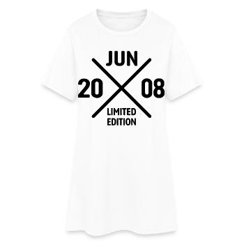 Édition limitée cadeau d’anniversaire de juin 2008 - Robe T-shirt Femme - blanc - Devant