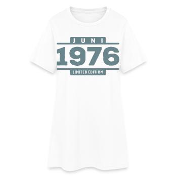 Limited Edition Juni 1976 Geburtstag Geschenk - Frauen T-Shirt-Kleid - Weiß - Vorne