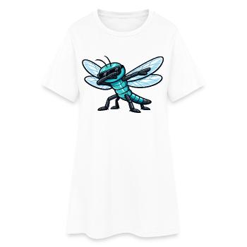 Dab de la Libellule - Robe T-shirt Femme - blanc - Devant