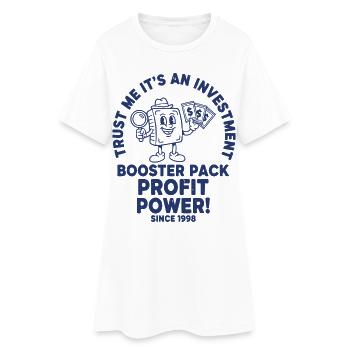 Glaub mir, es ist ein Gewinn des Investment-Booster-Packs - Frauen T-Shirt-Kleid - Weiß - Vorne
