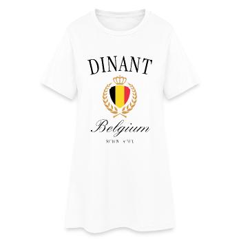 Couronne des armoiries de Dinant Belgium – Souvenir de voyage - Robe T-shirt Femme - blanc - Devant