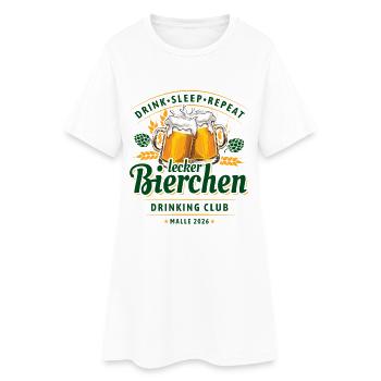 Malle 2026 - Lecker Bierchen Drinking Club - Frauen T-Shirt-Kleid - Weiß - Vorne