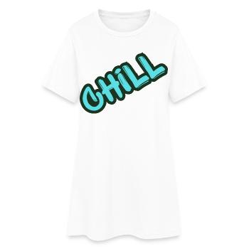 Chill Neon Graffiti  - Frauen T-Shirt-Kleid - Weiß - Vorne