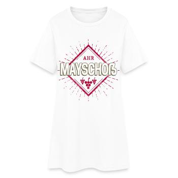 Mayschoß an der Ahr Retro Weintrauben Souvenir - Frauen T-Shirt-Kleid - Weiß - Vorne