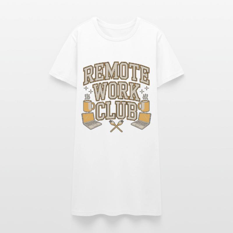 Remote Work Club Web Developer Remote Developer Frauen T-Shirt-Kleid