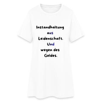 Instandhaltung T-Shirt Lustiges Geschenk Handwerk! - Frauen T-Shirt-Kleid - Weiß - Vorne