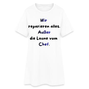 Instandhaltung T-Shirt Lustiges Geschenk Handwerk! - Frauen T-Shirt-Kleid - Weiß - Vorne