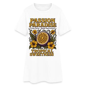 Fruit de la Passion Fruit d’été Fruit Vintage - Robe T-shirt Femme - blanc - Devant