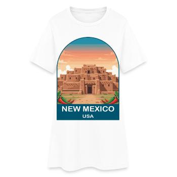 Art d’affiches de voyage vintage au Nouveau-Mexique USA - Robe T-shirt Femme - blanc - Devant