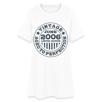 Limited Edition June 2006 Birthday Gift - Women’s T-Shirt Dress - white - Front