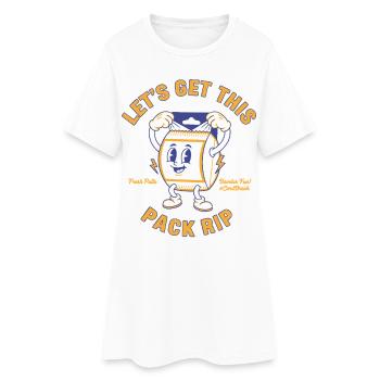 Lets Get This Pack Rip Fresh Pulls CardBreak - Women’s T-Shirt Dress - white - Front