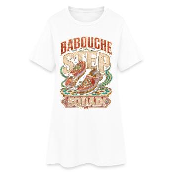 Marokkaner Marokko Babouche Step Squad - Frauen T-Shirt-Kleid - Weiß - Vorne