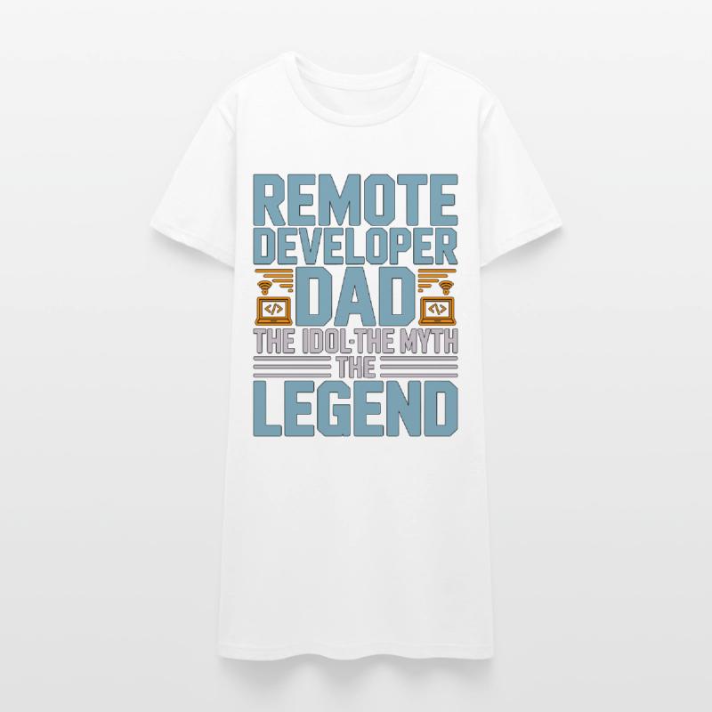 Remote Developer Dad The Idol The Web Developer Women’s T-Shirt Dress