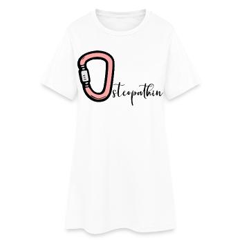 Osteopathie Osteopathin - Frauen T-Shirt-Kleid - Weiß - Vorne