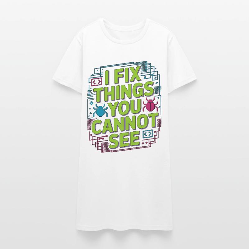 Game Developer I Fix Things Software Developer Frauen T-Shirt-Kleid