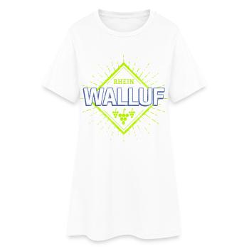 Walluf am Rhein Retro Reben Deutschland Souvenir - Frauen T-Shirt-Kleid - Weiß - Vorne