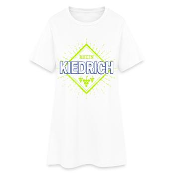Kiedrich am Rhein Retro Reben Deutschland Souvenir - Frauen T-Shirt-Kleid - Weiß - Vorne