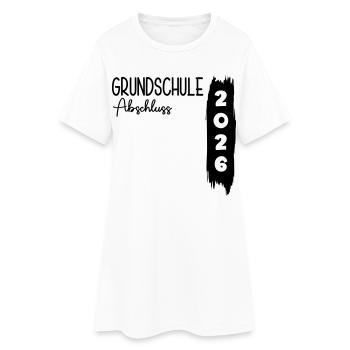 Grundschule Abschluss 2026 - Frauen T-Shirt-Kleid - Weiß - Vorne
