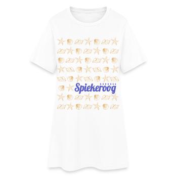 Spiekeroog Ostfriesland Deutschland Insel Souvenir - Frauen T-Shirt-Kleid - Weiß - Vorne