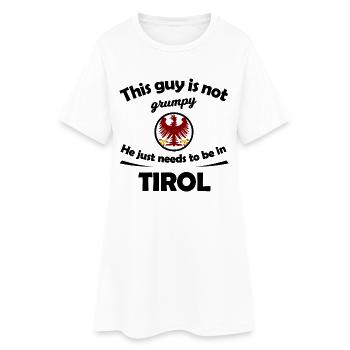 Aigle rouge Tyrol - Robe T-shirt Femme - blanc - Devant