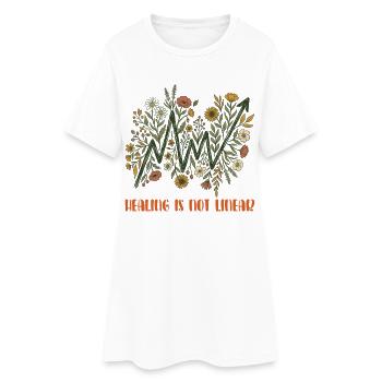 La guérison de la santé mentale n’est pas linéaire - Robe T-shirt Femme - blanc - Devant