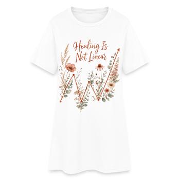 Mental Health Healing Is Not Linear - Women’s T-Shirt Dress - white - Front