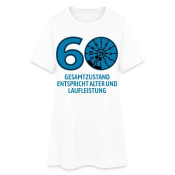 HU Juli 2026 - 60 Jahre - Geburtstag Geschenk - Frauen T-Shirt-Kleid - Weiß - Vorne