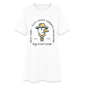 Boy Scout summer camp - Women’s T-Shirt Dress - white - Front