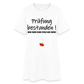 Glückwunsch Prüfung bestanden - Frauen T-Shirt-Kleid - Weiß - Vorne