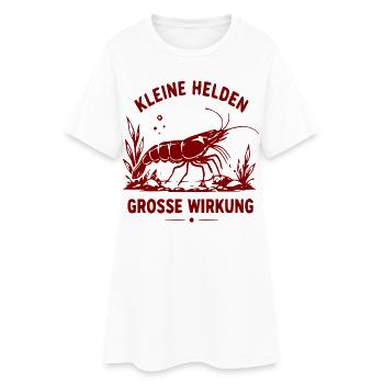 Kleine Helden Große Wirkung Krabbe - Frauen T-Shirt-Kleid - Weiß - Vorne