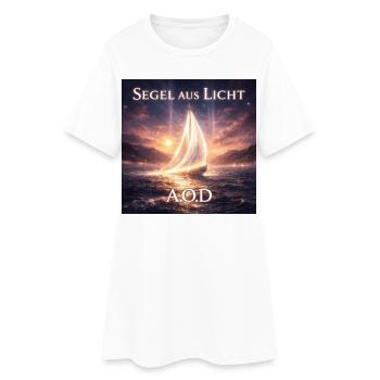 Segel aus Licht (Maincover) - Frauen T-Shirt-Kleid - Weiß - Vorne