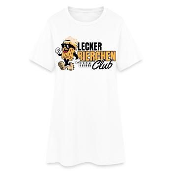 Lecker_Bierchen_Club - Robe T-shirt Femme - blanc - Devant