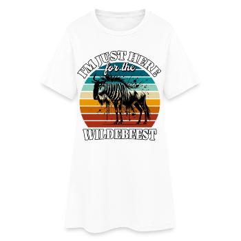 Drôles dictons sur les gnous - Robe T-shirt Femme - blanc - Devant
