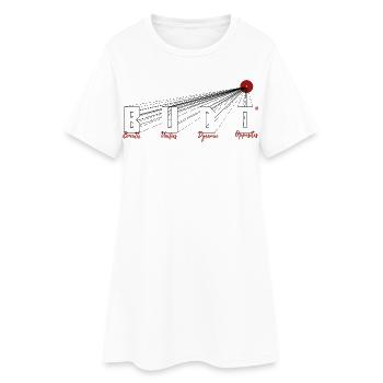 Budo « Le souffle unit... » Arts martiaux du Soleil au Japon - Robe T-shirt Femme - blanc - Devant