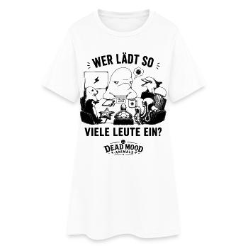 Lustiges Beluga Meeting Shirt | Büro Humor - Frauen T-Shirt-Kleid - Weiß - Vorne