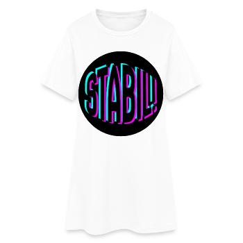 étable - Robe T-shirt Femme - blanc - Devant