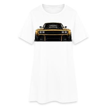 PROJECT No.001 – Master Hero | Premium Automotive - Women’s T-Shirt Dress - white - Front