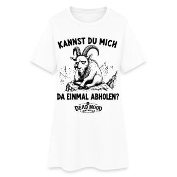Genervter Steinbock | Meeting Buzzword Humor - Frauen T-Shirt-Kleid - Weiß - Vorne
