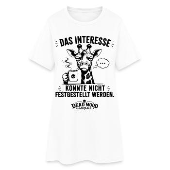 Sarkastischer Büro Humor | Lustiger Spruch - Frauen T-Shirt-Kleid - Weiß - Vorne